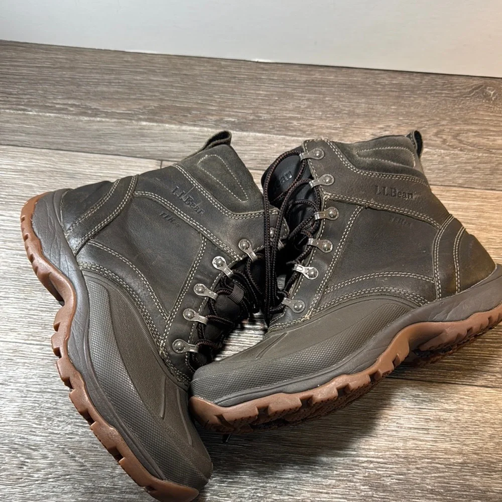 L.L. Bean Brown Winter Boots men’s size 8 (b197)